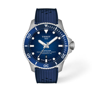 TISSOT 天梭 SEASTAR 2000 海星系列專業級600米80小時陶瓷潛水機械錶 44mm T1209071704100