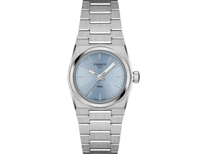 TISSOT 天梭 PRX 系列復古時尚冰藍面石英腕錶 25mm T1370101135100