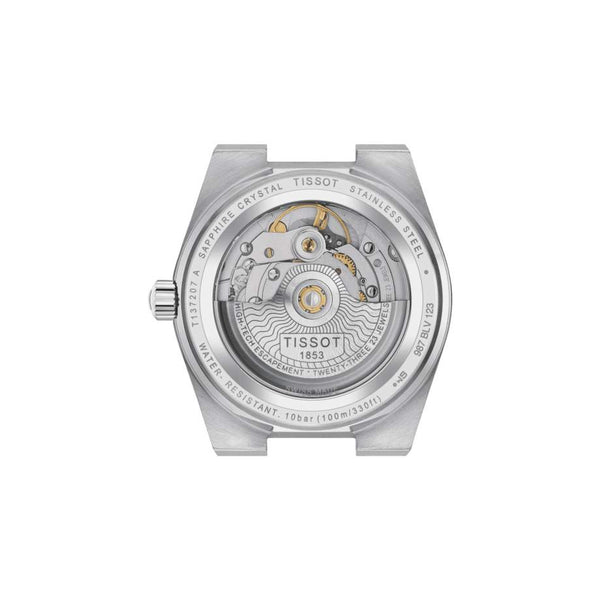 TISSOT 天梭 PRX Powermatic 80 復古時尚機械腕錶薄荷面 35mm T1372071109101