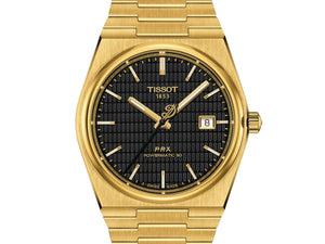 TISSOT 天梭 PRX 系列80小時自動款 Damian Lillard 聯名 PVD金色腕錶 40mm T1374073305100