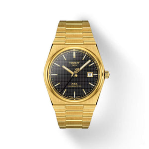 TISSOT 天梭 PRX 系列80小時自動款 Damian Lillard 聯名 PVD金色腕錶 40mm T1374073305100