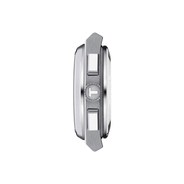 TISSOT 天梭 PRX 系列自動款綠面熊貓三眼機械計時碼錶 42mm T1374271109100