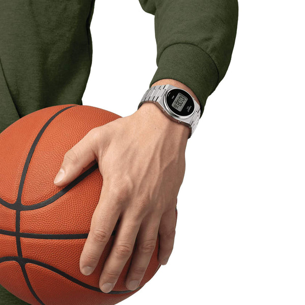 TISSOT 天梭 PRX 系列 Digital 復古時尚數位石英腕錶 40mm T1374631105000