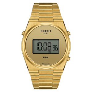 TISSOT 天梭 PRX 系列 Digital 復古時尚數位石英腕錶 40mm T1374633302000