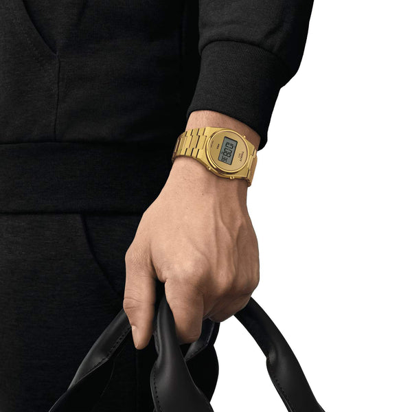 TISSOT 天梭 PRX 系列 Digital 復古時尚數位石英腕錶 40mm T1374633302000