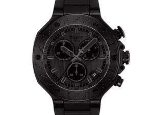 TISSOT 天梭 T-Race 競速運動系列三眼石英計時黑色PVD石英錶 45mm T1414173706100 - 新萬國鐘錶