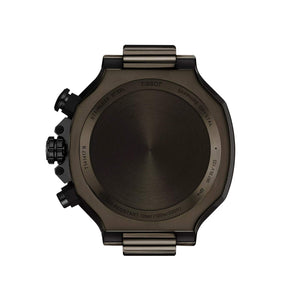 TISSOT 天梭 T-Race 競速運動系列三眼石英計時黑色PVD石英錶 45mm T1414173706102