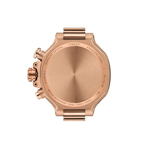 TISSOT 天梭 T-Race 競速運動系列三眼計時碼黃金PVD石英錶 38mm T1418173750100