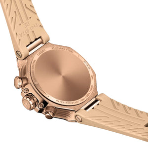 TISSOT 天梭 T-Race 競速運動系列三眼計時碼黃金PVD石英錶 38mm T1418173750100