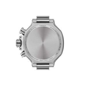 TISSOT 天梭 T-Race 競速運動系列三眼計時碼珍珠貝母石英錶 38mm T1418179711100