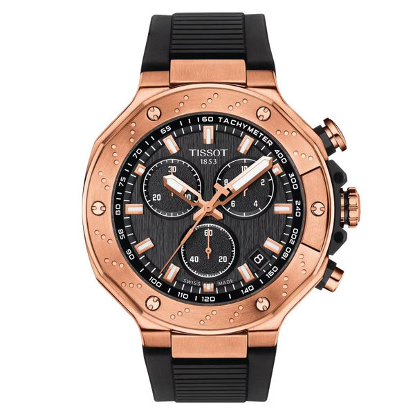 TISSOT 天梭 T-Race 競速運動系列三眼石英計時碼錶 T1414173705100