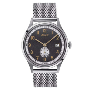 TISSOT 天梭 Heritage 1938 傳承系列復刻經典小秒針機械套裝錶 39mm T1424281108200