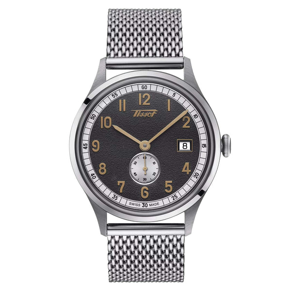 TISSOT 天梭 Heritage 1938 傳承系列復刻經典小秒針機械套裝錶 39mm T1424281108200