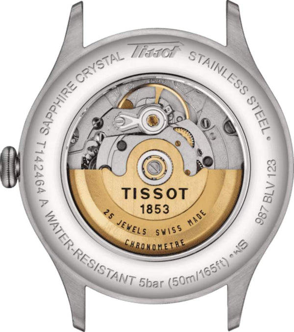 TISSOT 天梭 Heritage 1938 傳承系列復刻經典COSC天文台認證黑面機械錶 39mm T1424641606200