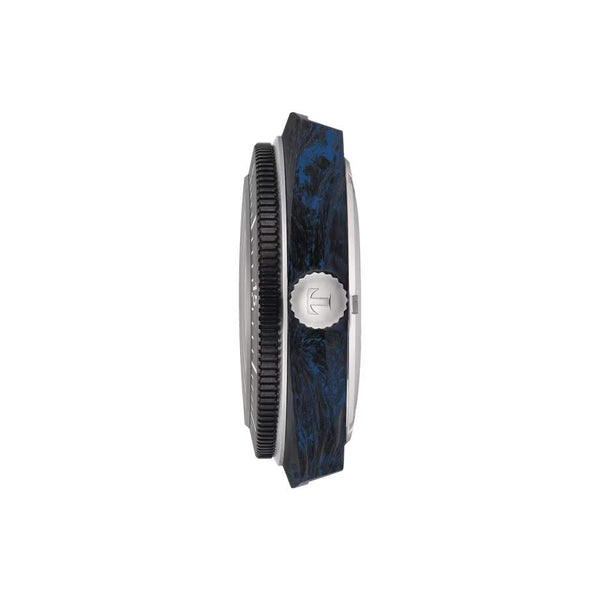 TISSOT 天梭 SIDERAL S 系列鍛造碳纖維300米潛水腕錶  41mm  T145409705701