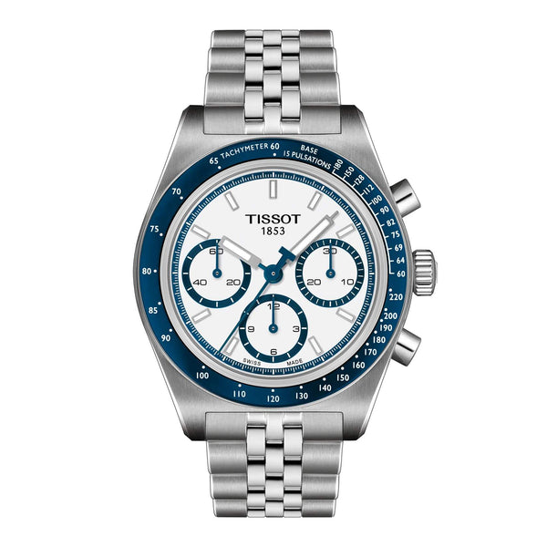 TISSOT 天梭 PR516 1970年復刻三眼計時腕錶 41mm T1494621101100