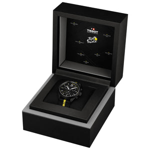 TISSOT 天梭 PR 100 Tour de France 環法特別版PVD黑色石英計時腕錶 T1504173705700