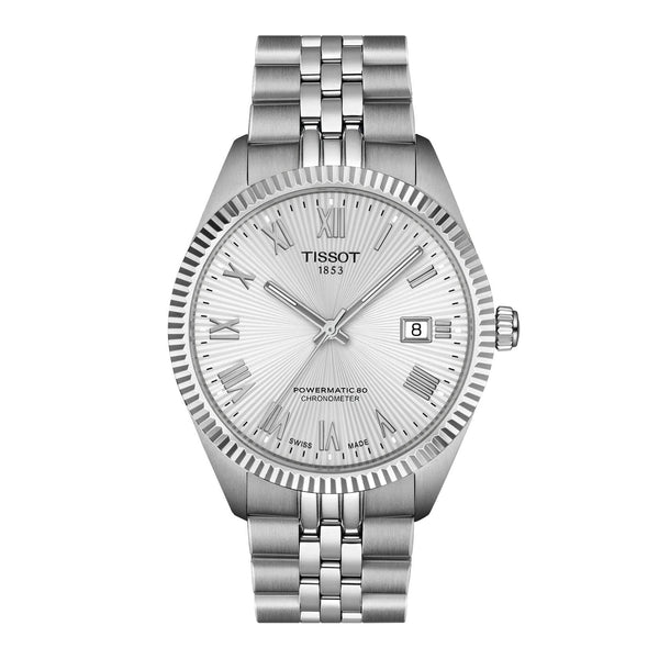 TISSOT 天梭 BALLADE 寶環系列80小時動力儲存天文台認證自動機械腕錶 39mm T1564081103300