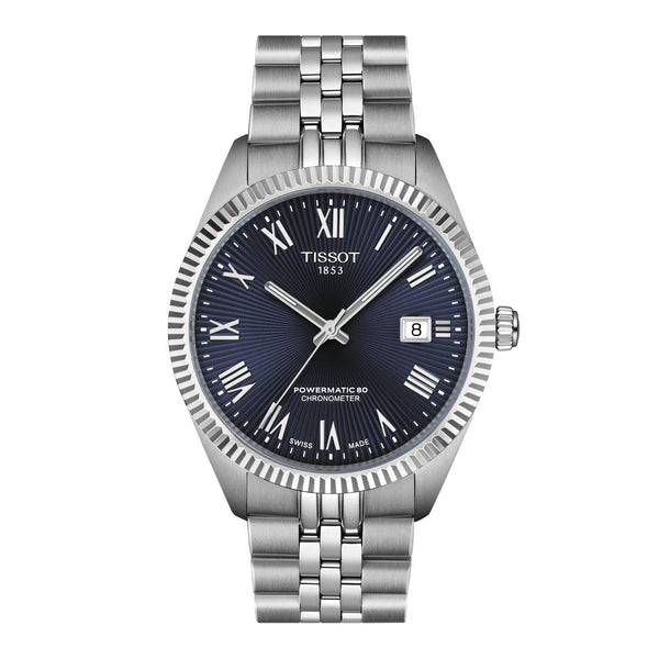 TISSOT 天梭 BALLADE 寶環系列80小時動力儲存天文台認證自動機械腕錶 39mm T1564081104300