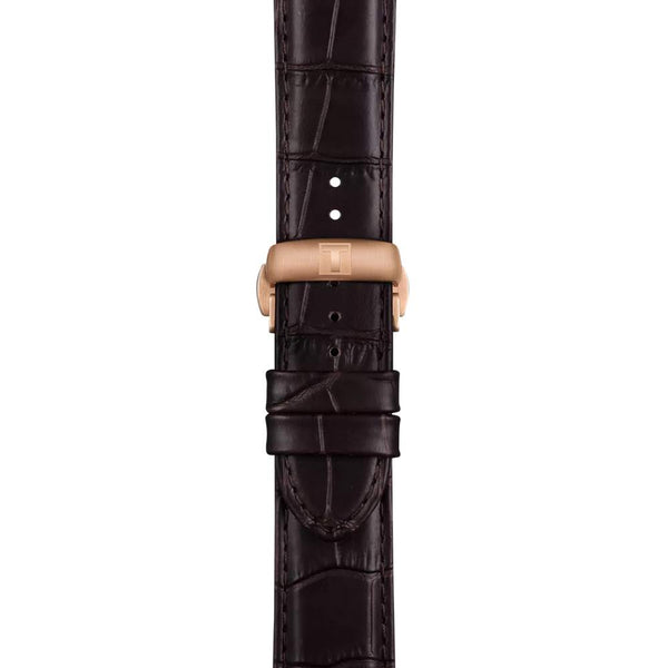 TISSOT 天梭 CDT 杜魯爾系列PVD玫瑰金紳士計時機械腕錶 42mm  T1394623629800