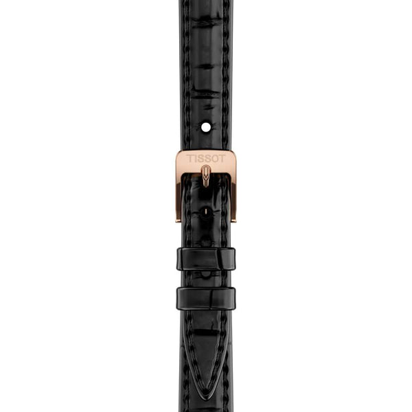 TISSOT 天梭 SRV系列方形時尚黃金PVD珍珠母貝石英女士腕錶 30x22mm T1601103611300
