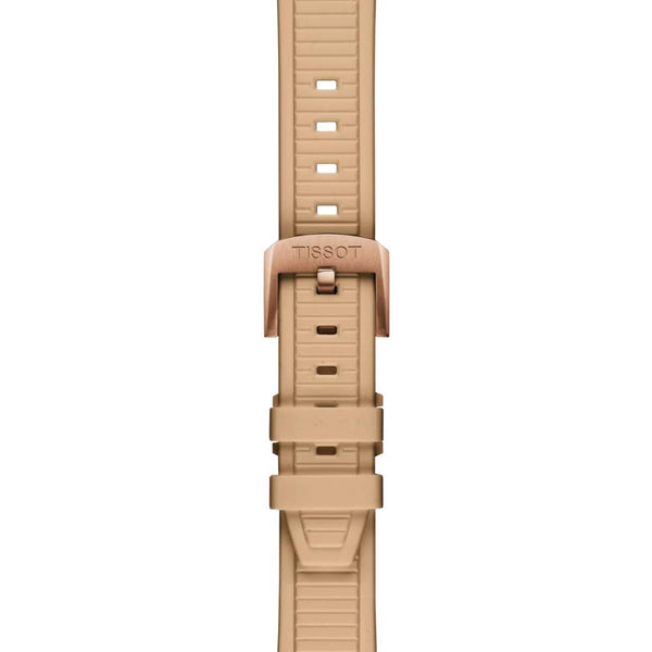 TISSOT 天梭 T-Race 競速運動系列三眼計時碼黃金PVD石英錶 38mm T1418173750100