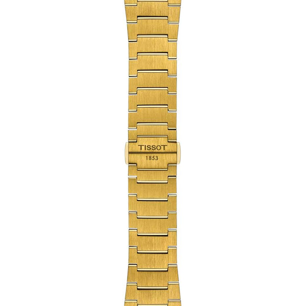 TISSOT 天梭 PRX 系列80小時自動款機械腕錶PVD金色鍊帶款 40mm T1374073302100