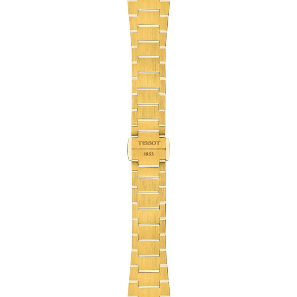 TISSOT 天梭 PRX 系列復古時尚PVD金色石英腕錶 25mm T1370103302100