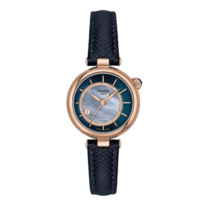 TISSOT 天梭 Desir 系時尚玫瑰金PVD珍珠母貝機械女士腕錶 28mm T152.207.36.131.00 T1522073613100 