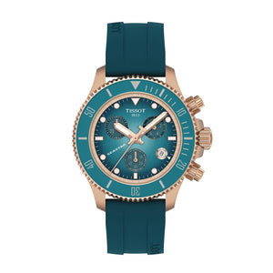 TISSOT 天梭 SEASTAR 1000 海星系列石英計時300米金色PVD潛水錶 38mm T1202173704100 - 新萬國鐘錶