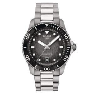 TISSOT 天梭 Seastar 1000 海星系列300米潛水機械腕錶 40mm T1208071105100