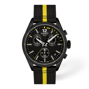 TISSOT 天梭 PR 100 Tour de France 環法特別版PVD黑色石英計時腕錶 T1504173705700
