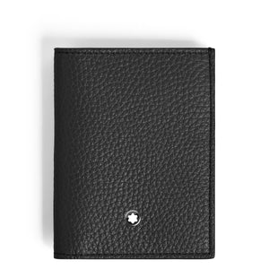 MONTBLANC 萬寶龍迷你皮夾粒面皮革4卡式皮夾 MB222995