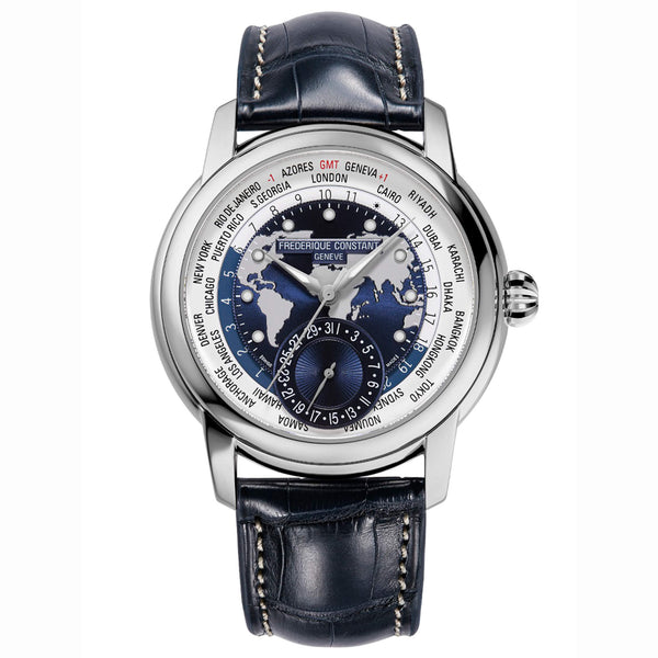 Frederique Constant 康斯登 Manufacture 自製機芯世界時區腕錶 42mm FC-718NWWM4H6