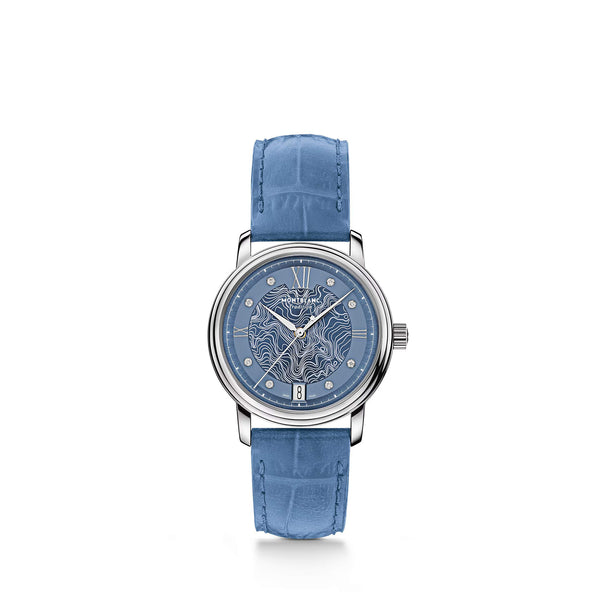 MontBlanc 萬寶龍 Tradtion 傳統系列星河藍自動腕錶 32mm 131296