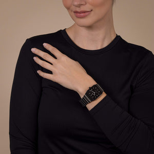 Rado 雷達錶 Anatom系列方形黑色高科技陶瓷機械腕錶 32.5mmx46.3mm R10201152