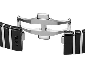 Rado 雷達錶 Anatom系列方形黑色高科技陶瓷真鑽機械腕錶 32.5mmx46.3mm R10201712