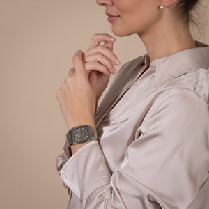 Rado 雷達錶 Anatom系列方形電漿高科技陶瓷機械腕錶 32.5mmx46.3mm R10203102