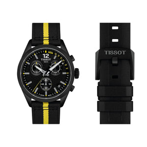 TISSOT 天梭 PR 100 Tour de France 環法特別版PVD黑色石英計時腕錶 T1504173705700