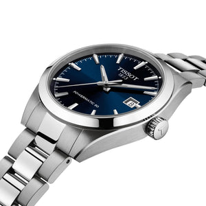 TISSOT 天梭 Gentleman 紳士系列80小時鈦游絲機械腕錶 38mm T1658071104100 - 新萬國鐘錶