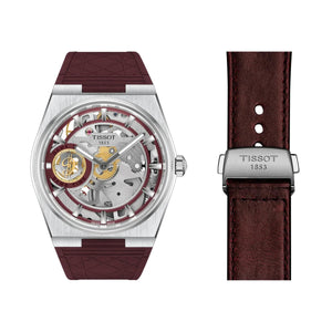 TISSOT 天梭 PRX 系列 Damian Lillard 里拉德聯名套組鏤空手上鍊腕錶 44mm T137.405.17.371.00
