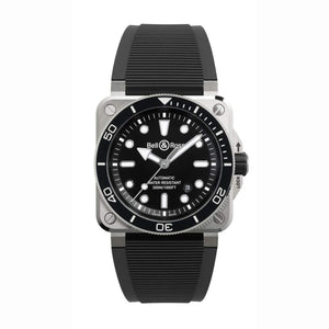 Bell & Ross 柏萊士 BR-03 Diver BLACK STEEL 300米潛水自動腕錶 42mm BR03A-D-BL-ST/SRB
