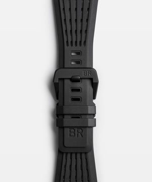 Bell & Ross 柏萊士 BR-03 Rafale Solo Display 疾風戰鬥機單機飛行表演隊計時陶瓷腕錶 42mm BR0394-RSD-CE/SRB