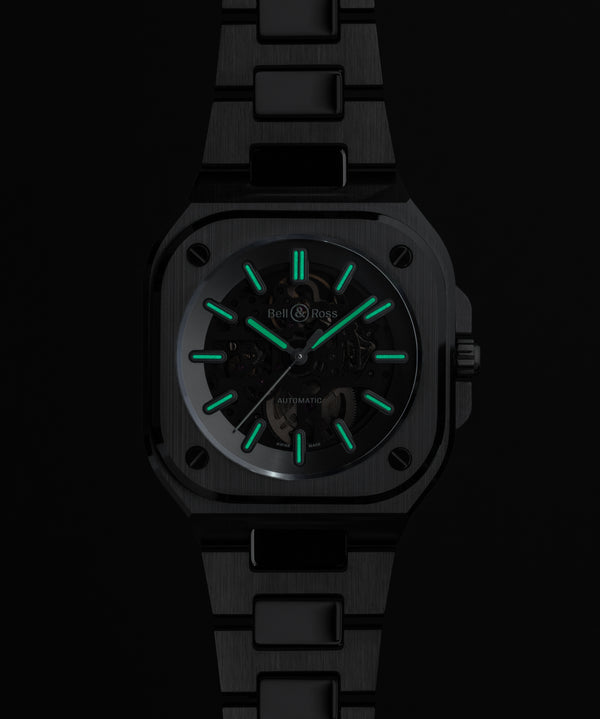 Bell & Ross 柏萊士 BR-05 Skeleton Phantom Ceramic 鏤空限量腕錶 41mm