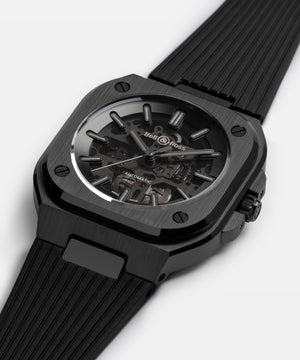 Bell & Ross 柏萊士 BR-05 Skeleton Phantom Ceramic 鏤空限量腕錶 41mm BR05A-PH-SK-CE/SRB