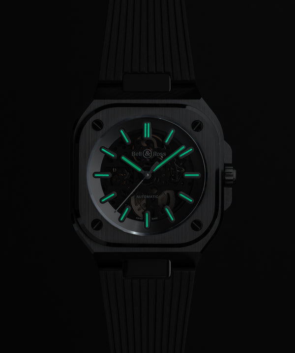 Bell & Ross 柏萊士 BR-05 Skeleton Phantom Ceramic 鏤空限量腕錶 41mm