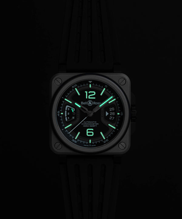 Bell & Ross 柏萊士 BR-X3 Black Titanium 自製機芯鈦金屬機械腕錶 41mm BRX3R-BL-TI/SRB