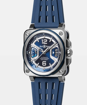 Bell & Ross 柏萊士 BR-X3 Blue Steel 自製機芯不銹鋼機械腕錶 41mm BRX3R-BLU-ST/SRB