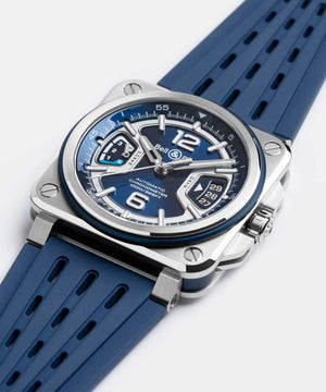 Bell & Ross 柏萊士 BR-X3 Blue Steel 自製機芯不銹鋼機械腕錶 41mm BRX3R-BLU-ST/SRB
