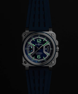Bell & Ross 柏萊士 BR-X3 Blue Steel 自製機芯不銹鋼機械腕錶 41mm BRX3R-BLU-ST/SRB